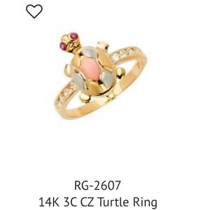 Turtle ring 14 k